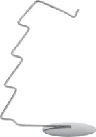 Dekolo  Weihnachtsbaumförmiger Ständer Innendekoration während der Weihnachtszeit 15 cm Silber