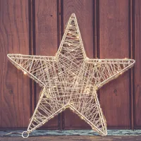 30cm Weihnachtsstern beleuchtet LED Weihnachtsdeko Fenster
