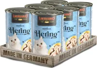 LEONARDO Hering + extra Filet, 6x400 g - Katzenfutter Nassfutter Katze