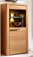 Vitrine Standvitrine Holzvitrine Glasvitrine Vitrinenschrank "Nature Plus III" rechts