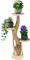 Blumenständer mit 3 Ablagen Blumenpodest Pflanzenständer Pflanzentreppe Blumen