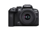Canon EOS R10 + RF-S 18-45mm F4.5-6.3 IS STM + EF- R, 24,2 MP, 6000 x 4000 Pixel, CMOS, 2,5x, 4K Ultra HD, Schwarz