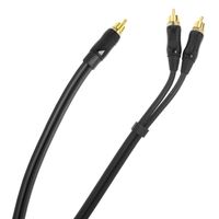 12,5 m Subwoofer Y-Cinch-Kabel Audio Metall 24 Kt vergoldet Stereo Markenware
