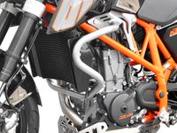 Ibex 10002101 Kompatibel/Ersatz für Sturzbügel KTM 690 Duke BJ 2012-17 Silber