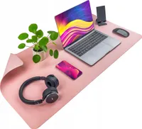 Mata ochronna na biurko pod klawiaturę i myszkę na stół 60x35 cm, pudrowy różowy
