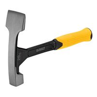 DeWalt Maurerhammer DWHT51389-0, robuster Hammer mit extra breiter Meißelklinge und ergonomisch geformten Handgriff, 567g