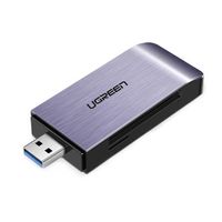 Ugreen SD / Micro SD / CF / MS Kartenleser für USB 3.0 grau (50541)