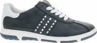 Rieker Damen Schnürschuhe 30286-36, 30286-37, 30286-38, 30286-39, 30286-40, 30286-41, 30286-42, 30286-43 RIE-42408 pazifik/silver/weiss 43 [Schuhe Frau]