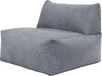 icon Tetra Liegesessel Sitzsack, Modulares Bodensofa, Feines Cord Sitzsack Sofa, Dunkelgrau, Großer Sitzsack Für Erwachsene mit Füllung - Hergestellt in Deutschland