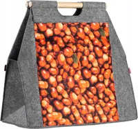 KADAX Utility-Tasche für Brennholz, Kastanienmuster