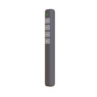2,4 GHz Wireless Presenter Remote Rotlicht Zeiger Praesentation Clicker Wireless Presenter PPT Flip Pen mit USB-Empfaenger Grau