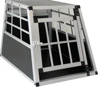 Hundebox Hundetransportbox Transportbox Hund Alubox Reisebox Gitterbox Auto in 69x50x54cm