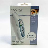 sanitas 6-in-1 Multifunktions Thermometer SFT65 digital Stirn Ohr Fiberalarm Uhr