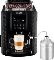 Krups EA8160 Vollautomatische Espressomaschine, Kunststoffgehäuse, Integriertes Mahlwerk, Milchaufschäumer, Wasserfilter