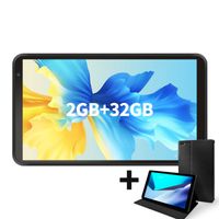 PRITOM Tablet 7 Zoll, Android 11 Tablet PC mit 2 GB RAM, 32 GB Speicher, Quad-Core Prozessor, IPS HD Display, WLAN, Bluetooth, Dual Kamera (Schwarz)