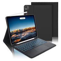 iPad Pro 12,9 2020 / 2022 Schutz Hülle Tasche mit Beleuchtete Bluetooth Tastatur Magnetische Abdeckung Abnehmbar Ständer Schale Slim Case