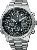 Chronograph Stilvoll Citizen Versilbert/Stahl Kollektion Promaster - mann
