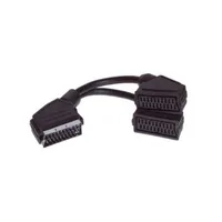 Scart-Verteiler, vollverschaltet, Kabelvers. 0,2m