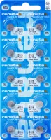 10x RENATA Uhrenbatterie 315 für Armbanduhr Knopfzelle SR 716 V315 SR716SW