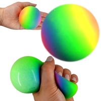 Quetschball Regenbogen XL Squeezeball Bunt Antistress Knetball ca.7cm