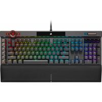 Corsair K100 RGB, Volle Größe (100%), USB, Mechanischer Switch, QWERTZ, RGB-LED, Schwarz