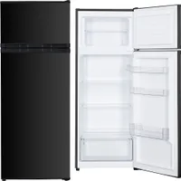 PKM Kühl-Gefrierkombination Kühlschrank GK212 B schwarz 206 L 143 cm 4****