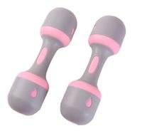 MIIGA Hantel 2er- Set verstellbares Gewicht 1-5 kg für Aerobic Gymnastik Krafttraining Pink