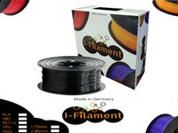 i-Filament Schwarz Metallic 1,75mm 1kg Spule PLA Filament 1000g Rolle für alle 3D Drucker Rolle