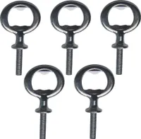 Flaschenöffner aus Metall, blanker Edelstahl, flache Flaschenöffner-Einsätze, Bieröffner-Hardware mit Gewinde, Schwarz