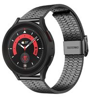 Strap-it Samsung Galaxy Watch 5 Pro Edelstahlarmband (Schwarz)