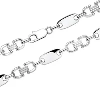 Plattenkette für Herren aus Sterlingsilber