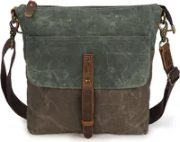 MODFU Damen Canvas Handtasche, Schultertasche Casual Crossbody Umhängetasche Tote Bag mit Mehreren Fächern Vintage Stil für Arbeit, Reisen oder Universität