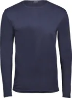 Pánske interlokové tričko s dlhým rukávom BC3312 (2XL) (námornícka modrá)