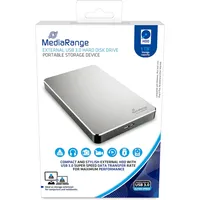 MediaRange ext. Festplattenlaufwerk USB 3.0 HDD 1TB silber