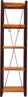 Bücherregal Retro 60x200x35 aus indischem Mango-Massivholz