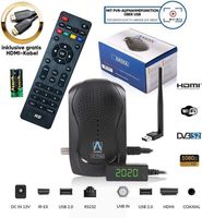 Anadol HD 777 1080p HDTV digitaler Mini Sat Receiver + WLAN - energiesparender Full HD Minireceiver mit PVR Aufnahmefunktion Timeshift - Minisatreceiver mit vorinst. Astra Sendern - 12V Camping