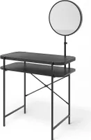 Vicco Toaletní stolek Skip, 80 cm se zrcadlem, Černá