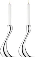Georg Jensen - Cobra Kerzenleuchter Großer Satz von 2 Stücken