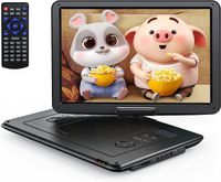 YOTON YD155 17.5" Tragbarer DVD Player mit 15.5" HD Drehbildschirm für Auto und Kinder mit Autoladegerät und AC Adapter