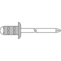 Mehrbereichs-Blindniet Alu Flachrundkopf 4,8x15mm GESIPA