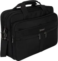 Messenger Bag Umhängetasche Aktentasche Herren Laptoptasche Arbeit Büro Schwarz