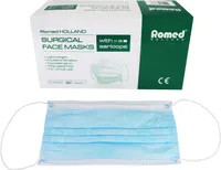 Romed Mundschutz mit elastischer Schlaufe 3-lagig Typ IIR (blau, 20 x 50 = 1000 Stück)
