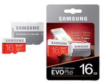 SAMSUNG EVO Plus Micro SD Karte 16GB Class10 SDXC Speicherkarte + Adapter