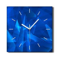 Coloray Hodiny Unikátní 30x30 cm  Tiché hodiny Pro obývací pokoj a kuchyň Nástěnné hodiny Plátno Černé ručičky hodin - geometrický
