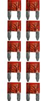 baytronic 10x Kfz-Flachstecksicherung Mini rot 10A