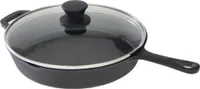 CHEFGASTRO BBQ Gusspfanne mit Deckel Ø 26 cm