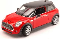 Welly 24058R BMW Mini Cooper Hatch 2015 rot schwarz 1:24