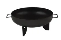 Linder Exclusiv Feuerschale, Feuerkorb, Feuerstelle Garten Ø 50 cm mit Griffen