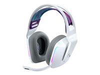 Logitech G G733 LIGHTSPEED Wireless RGB Gaming Headset Kopfhörer Kabellos Kopfband Weiß  LOGITECH G Produktfarbe: Weiß, Produkttyp: Kopfhörer, Übertragungstechnik: Kabellos, Tragestil: Head-band, Empfohlene Nutzung: Gaming, Position Kopfhörerlautsprecher: Ohrumschließend, Mikrofon-Typ: Boom