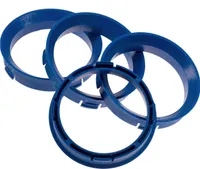 4X Zentrierringe 66,6 x 57,1 mm blau Felgen Ringe  Germany